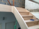 Construction d'un escalier en bois a Uccle